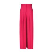 Wijde Hoge Taille Broek Marc Cain , Pink , Dames