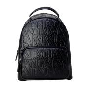 Zwarte handtas met ritssluiting Armani Exchange , Black , Dames