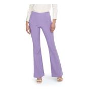 Lila Rits Sluiting Effen Broek Vrouwen Only , Purple , Dames