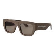 Stijlvolle zonnebril Am0449S Alexander McQueen , Brown , Heren