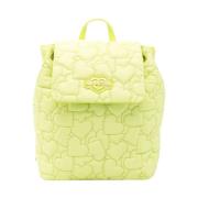 Gewatteerde Lime Rugzak voor Vrouwen Love Moschino , Green , Dames