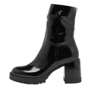 Pre-owned Leather boots Casadei Pre-owned , Black , Dames