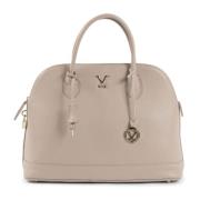 Italiaanse leren handtas 19v69 Italia , Beige , Dames