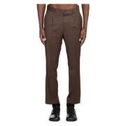 Geplooide Broek Costumein , Brown , Heren