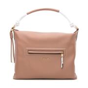 Synthetisch Leren Tote Tas Beige Wit Liu Jo , Beige , Dames