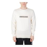 Wit Bedrukte Sweatshirt met Lange Mouwen Emporio Armani , White , Here...