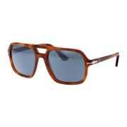 Stijlvolle zonnebril met model 0Po3328S Persol , Brown , Heren