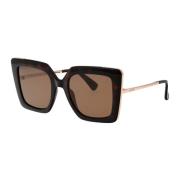 Stijlvolle Design4 zonnebril voor de zomer Max Mara , Brown , Dames