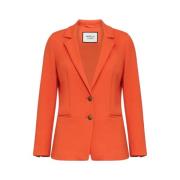 Oranje Milano Gebreid Blazer Jas Marella , Orange , Dames