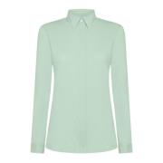 Effen Oxford Overhemd RRD , Green , Dames