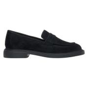 Zwarte Velours Penny Loafers voor Dames Er00113371 Estro , Black , Dam...