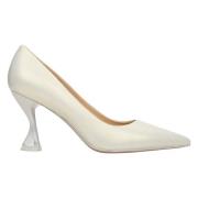 Elegante leren pumps Estro , White , Dames