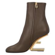 Leather boots Fendi , Brown , Dames