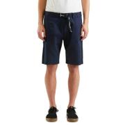 Blauwe Katoenen Elastische Taille Bermuda Shorts RefrigiWear , Blue , ...