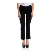 Hoge Taille Prinses Jeans Liu Jo , Black , Dames