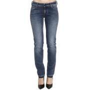 Slim Fit Katoenen Jeans met Gebruikt Effect Jacob Cohën , Blue , Dames