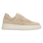 Dames Licht Beige Suède Lage Sneakers Er00112943 Estro , Beige , Dames