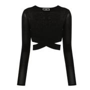 Zwarte Truien voor Vrouwen Elisabetta Franchi , Black , Dames