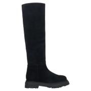 Dames Zwarte Velours Winterlaarzen Er00114218 Estro , Black , Dames