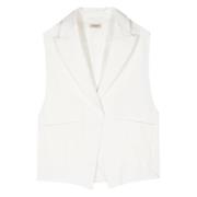 Frizzy Tombo Jacket in wit Barena Venezia , White , Dames