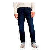 Blauwe Denim Rits Jeans Lee , Blue , Heren