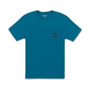 Katoenen T-shirt met Logo Zakje RefrigiWear , Blue , Heren