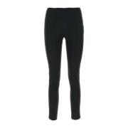 Stretch Viscose Zwarte Broek PT Torino , Black , Dames