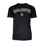 Zwarte Buster Tee met iconisch logo Parajumpers , Black , Heren