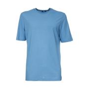 Katoenen Crew Neck T-shirt Kired , Blue , Heren