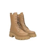 Dames Bruine Veterschoenen van Echt Leer Er00111765 Estro , Brown , Da...