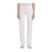 Klassieke witte rechte jeans 7 For All Mankind , White , Dames