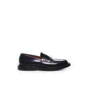 Zwarte Kalfsleren Loafers Ronde Neus THE Antipode , Black , Heren