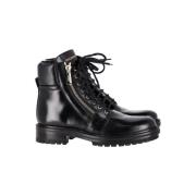 Pre-owned Leather boots Balmain Pre-owned , Black , Heren