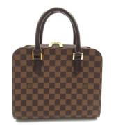 Pre-owned Canvas handbags Louis Vuitton Vintage , Brown , Dames