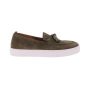 Suède Slip-On Mocassin met Kwastjes Calce , Brown , Heren