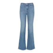 Hoge taille bootcut jeans Ralph Lauren , Blue , Dames