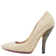 Pre-owned Fabric heels Bottega Veneta Vintage , Beige , Dames