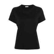 Zwart T-shirt met Achterdetail Patrizia Pepe , Black , Dames