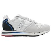 Quartz Sneakers White Red Navy Blauer , Multicolor , Heren