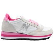 Jazz Triple White Gray Pink Sneakers Saucony , Multicolor , Dames