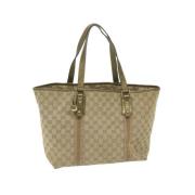 Pre-owned Canvas gucci-bags Gucci Vintage , Beige , Dames