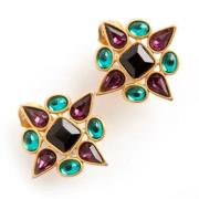 Pre-owned Metal earrings Yves Saint Laurent Vintage , Multicolor , Dam...