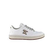 Witte Canvas Sneakers Zachte Katoen Acbc , White , Dames
