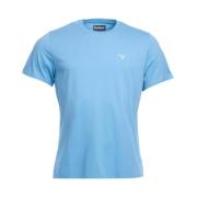 Essentiële Sportieve T-shirt in Blauw Barbour , Blue , Heren