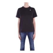 Logo Front T-shirts en Polo's K-Way , Black , Dames