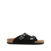 Zwarte Zurich Tech Suède Sandalen Birkenstock , Black , Heren