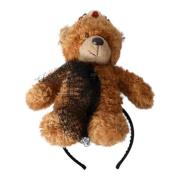Teddybeer Kristallen Kroon Haarband Dolce & Gabbana , Brown , Dames