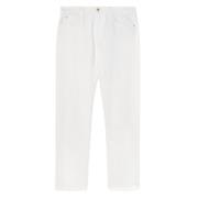 Witte Five-Pocket Broek Loro Piana , White , Heren