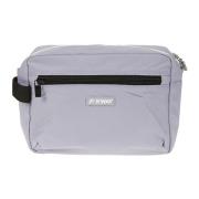 Nylon Pochette met Logo Detail K-Way , Purple , Heren