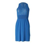 Pre-owned Silk dresses Balenciaga Vintage , Blue , Dames